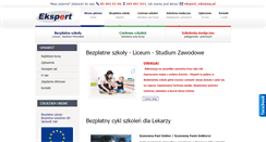Desktop Screenshot of ekspert-edu.pl