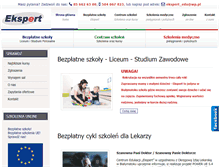 Tablet Screenshot of ekspert-edu.pl